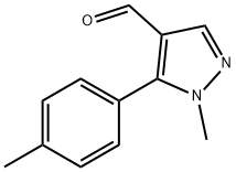 1-甲基-5-(对甲苯基)-1H-吡唑-4-甲醛, 689250-61-1, 结构式