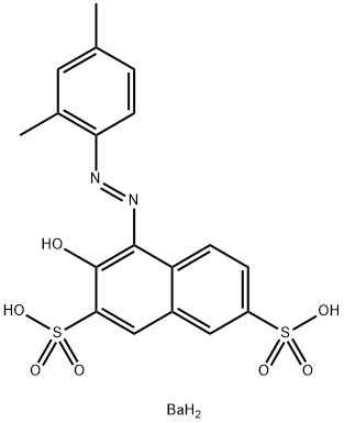 barium 4-[(2,4-dimethylphenyl)azo]-3-hydroxynaphthalene-2,7-disulphonate Struktur