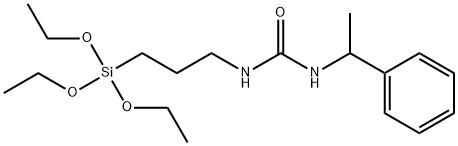 (S)-N-1-PHENYLETHYL-N'-TRIETHOXYSILYLPROPYLUREA Struktur