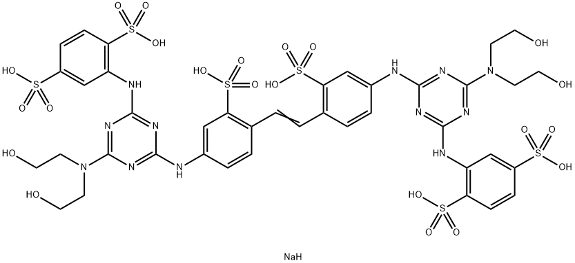 Hexanatrium-2,2'-[vinylenbis[(3-sulfonato-4,1-phenylen)imino[6-[bis(2-hydroxyethyl)amino]-1,3,5-triazin-4,2-diyl]imino]]bis(benzol-1,4-disulfonat)