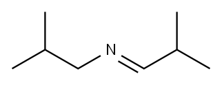 N-(2-メチルプロピリデン)-2-メチルプロパン-1-アミン 化学構造式