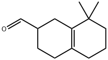1,2,3,4,5,6,7,8-オクタヒドロ-8,8-ジメチル-2-ナフタレンカルボアルデヒド 化学構造式