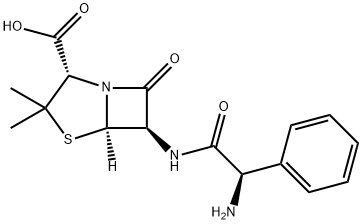 氨苄西林, 69-53-4, 结构式