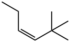 cis-2,2-ジメチル-3-ヘキセン 化学構造式
