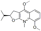 [2R,(-)]-2,3-Dihydro-4,8-dimethoxy-9-methyl-2-(1-methylethyl)furo[2,3-b]quinolinium Structure
