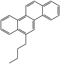 6-N-BUTYLCHRYSENE 结构式