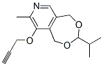 1,5-Dihydro-8-methyl-3-(1-methylethyl)-9-(2-propynyloxy)[1,3]dioxepino[5,6-c]pyridine 结构式