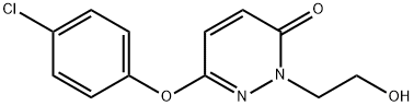 6-(4-Chlorophenoxy)-2-(2-hydroxyethyl)-3(2H)-pyridazinone 结构式