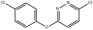 3-氯-6-(4-氯苯氧基)哒嗪 结构式
