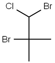 1,2-Dibromo-1-chloro-2-methylpropane 结构式