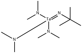叔丁酯亚氨基(二甲氨基)钽(V) 结构式