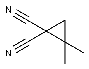 2,2-ジメチル-1,1-シクロプロパンジカルボニトリル 化学構造式