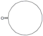 シクロノナデカノン 化学構造式