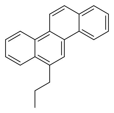 6-N-PROPYLCHRYSENE 结构式