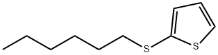 2-(ヘキシルチオ)チオフェン 化学構造式