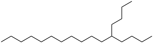 5-ブチルヘキサデカン 化学構造式