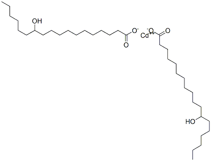 ビス(12-ヒドロキシステアリン酸)カドミウム 化学構造式