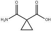 1-(アミノカルボニル)-1-シクロプロパンカルボン酸 化学構造式