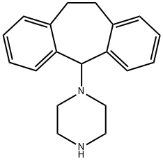 1-二苯环庚基哌嗪 结构式