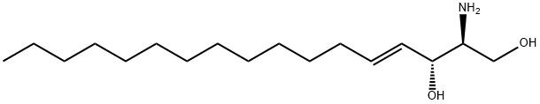 (2S,3R,E)-2-アミノ-4-ヘプタデセン-1,3-ジオール 化学構造式