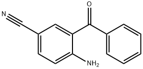 4-アミノ-3-ベンゾイルベンゾニトリル 化学構造式