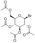 β-D-グルコピラノシルブロミドテトラアセタート 化学構造式
