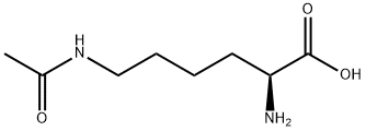 N-EPSILON-乙酰-L-赖胺基乙酸 结构式