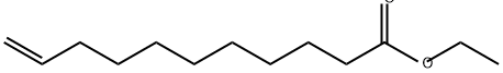 10-十一烯酸乙酯 结构式