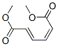 (2Z,4E)-2,4-ヘキサジエン二酸ジメチル 化学構造式
