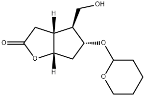 (3AR,4S,5R,6AS)-六氢-4-羟甲基-5-[(四氢-2H-吡喃-2-基)氧基]-2H-环戊并[B]呋喃-2-酮, 69222-61-3, 结构式