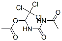 1-[1-(アセチルオキシ)-2,2,2-トリクロロエチル]-3-アセチル尿素 化学構造式