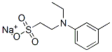 2-[乙基(3-甲基苯基)氨基]乙烷磺酸钠 结构式