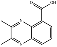 2,3-ジメチルキノキサリン-5-カルボン酸 化学構造式