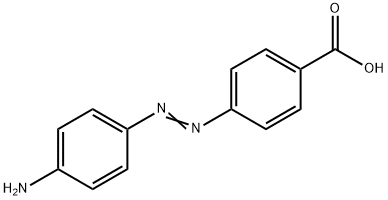 4-(4-アミノフェニルアゾ)安息香酸 化学構造式