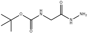 Boc-甘氨酸酰肼 结构式