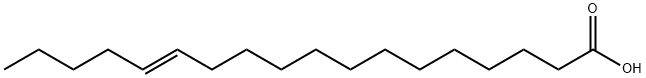 反式-13-十八碳烯酸, 693-71-0, 结构式