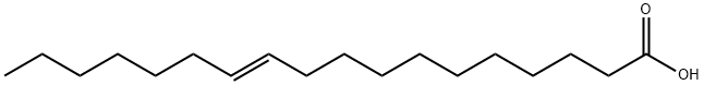 反式-11-十八烯酸, 693-72-1, 结构式