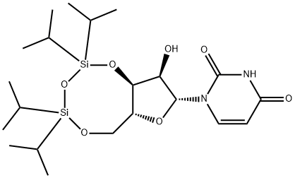 3',5'-O-(1,1,3,3-四异丙基-1,3-二硅氧烷)尿苷 结构式