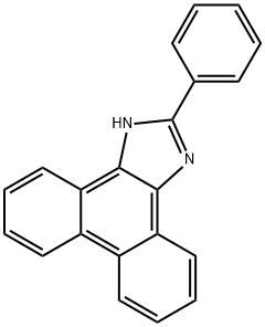 2-フェニル-1H-フェナントロ[9,10-d]イミダゾール 化学構造式