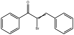 2-ブロモ-1,3-ジフェニル-2-プロペン-1-オン 化学構造式