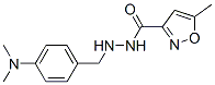 N'-(4-Dimethylaminobenzyl)-5-methyl-3-isoxazolecarbohydrazide 结构式