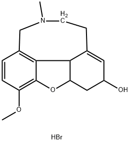 氢溴酸加兰他敏 结构式