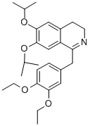 1-[(3,4-ジエトキシフェニル)メチル]-3,4-ジヒドロ-6,7-ビス(1-メチルエトキシ)イソキノリン 化学構造式
