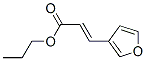 3-(3-呋喃基)丙烯酸丙酯, 6938-33-6, 结构式