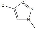3-Methyl-5-oxylato-1,2,3-oxadiazole-3-ium 结构式