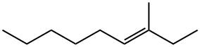 (E)-3-メチル-3-ノネン 化学構造式