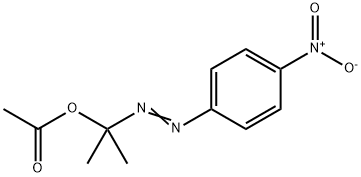 2-(4-nitrophenyl)diazenylpropan-2-yl acetate 结构式