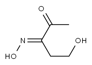 2,3-Pentanedione, 5-hydroxy-, 3-oxime (9CI) Structure