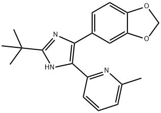 2-(5-Benzo[1,3]dioxol-5-yl-2-tert-butyl-3H-imidazol-4-yl)-6-methylpyridine  hydrate  hydrochloride|SB-505124