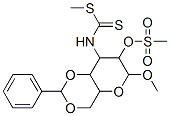 N-(4-methoxy-3-methylsulfonyloxy-9-phenyl-5,8,10-trioxabicyclo[4.4.0]d ec-2-yl)-1-methylsulfanyl-methanethioamide Structure